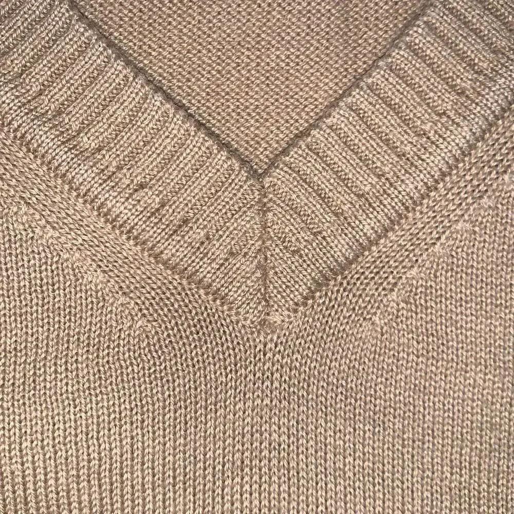 NWT Jos.A.Bank V-Neck Primary Cotton Tan Sweater Men’s Pullover Size XL